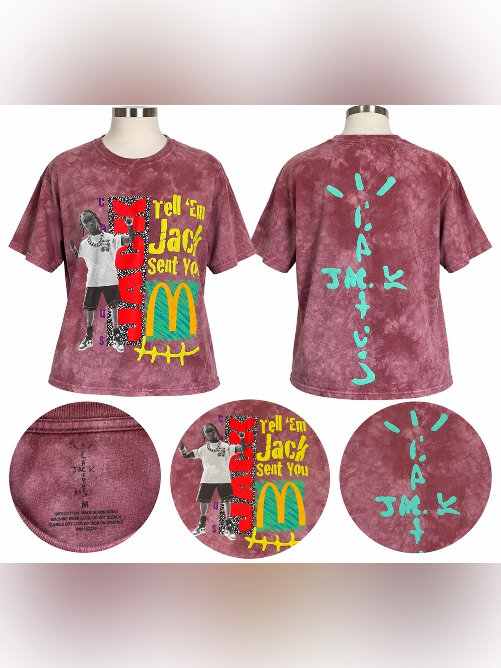 Travis Scott x McDonald’s Cactus Jack Tie Dye Tee Men’s M